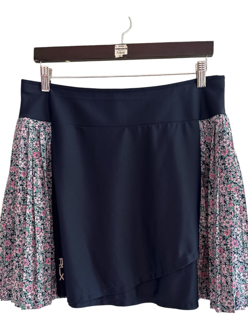 RLX Ralph Lauren Golf Tennis Skort Blue Pink Floral SZ L